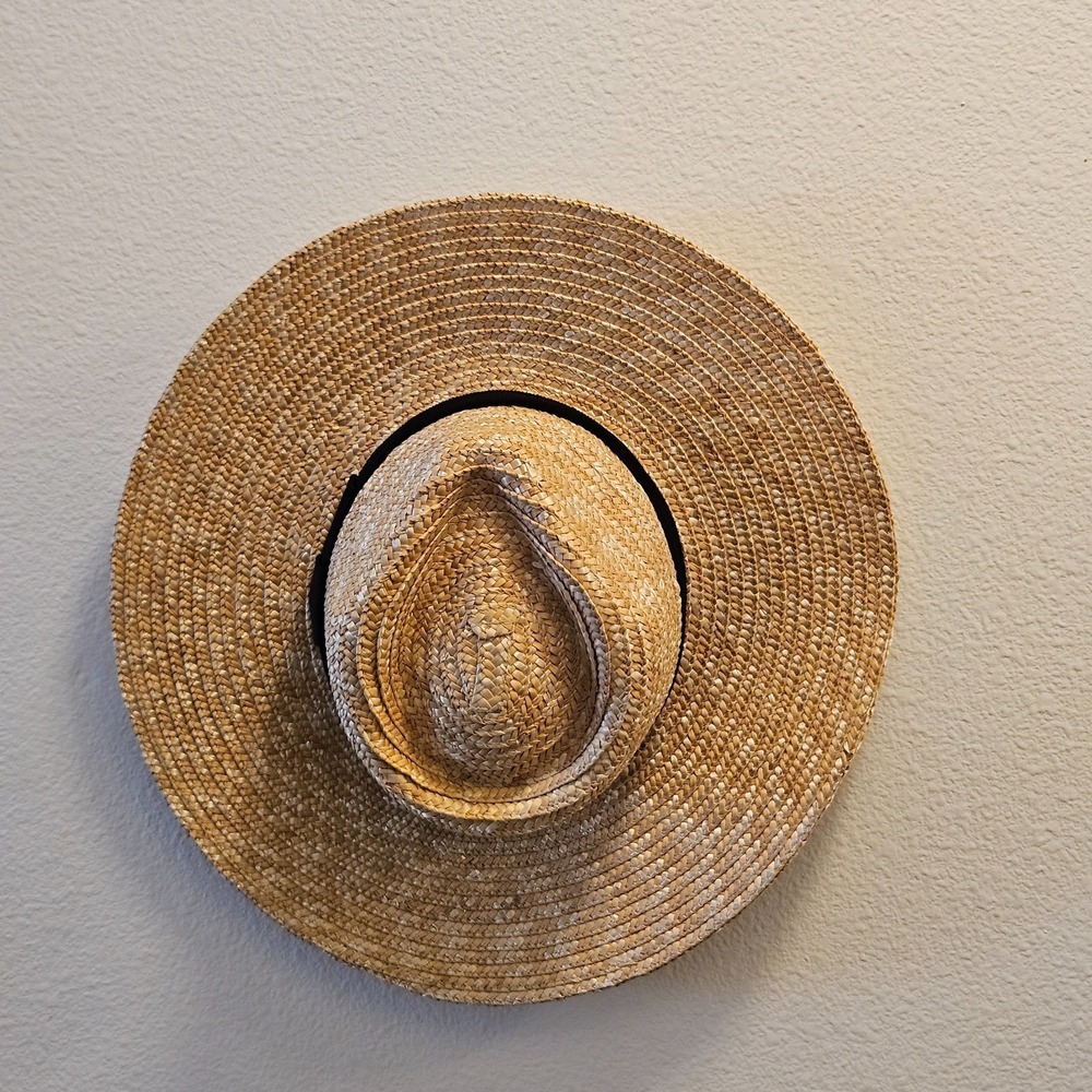 Brixton Women's Joanna Straw Sun Hat Honey w/Black Ribbon S NWT 10784